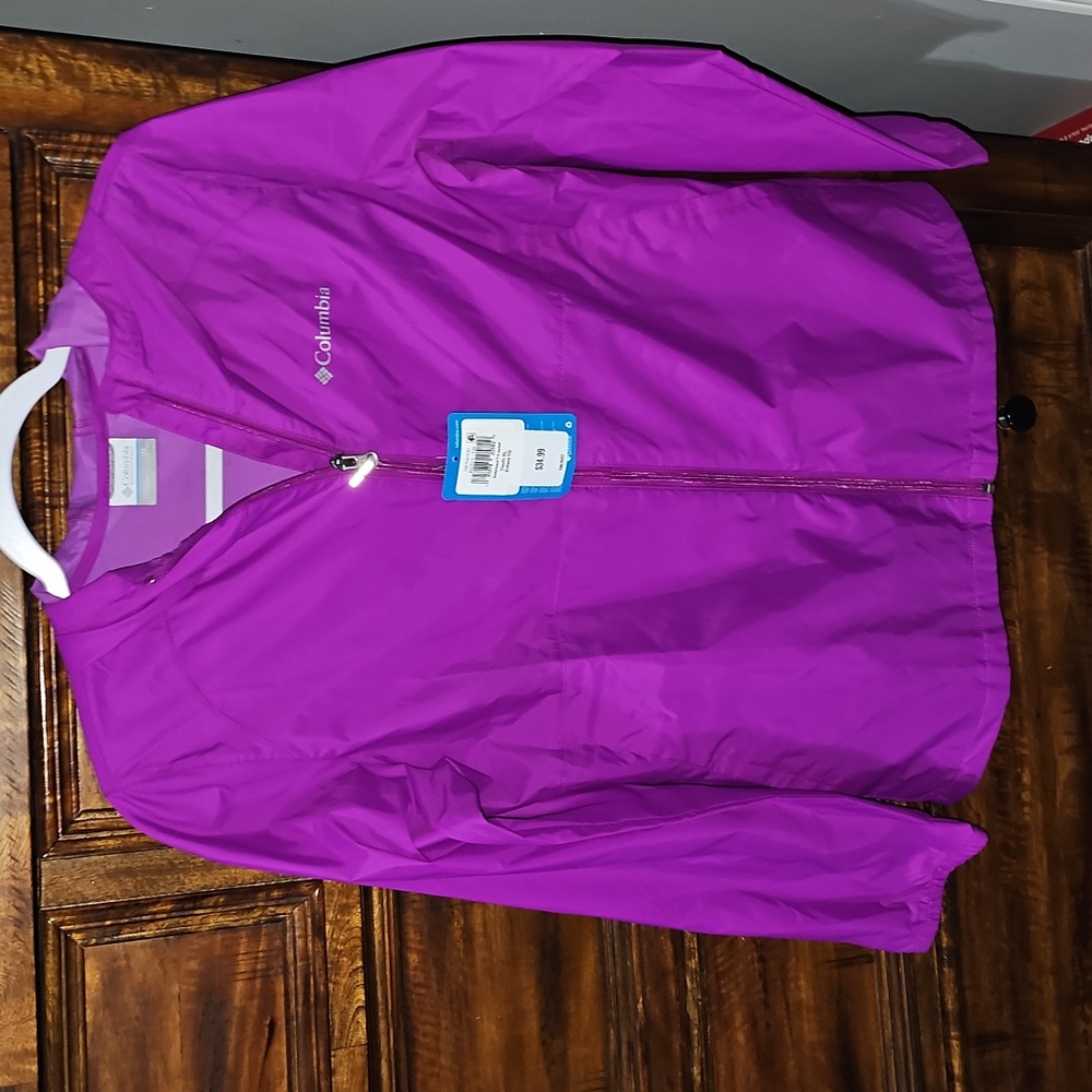 Columbia Switchback Windbreaker Jacket! Sz Xlg. Gorgeous Purple!! Dont MISS!